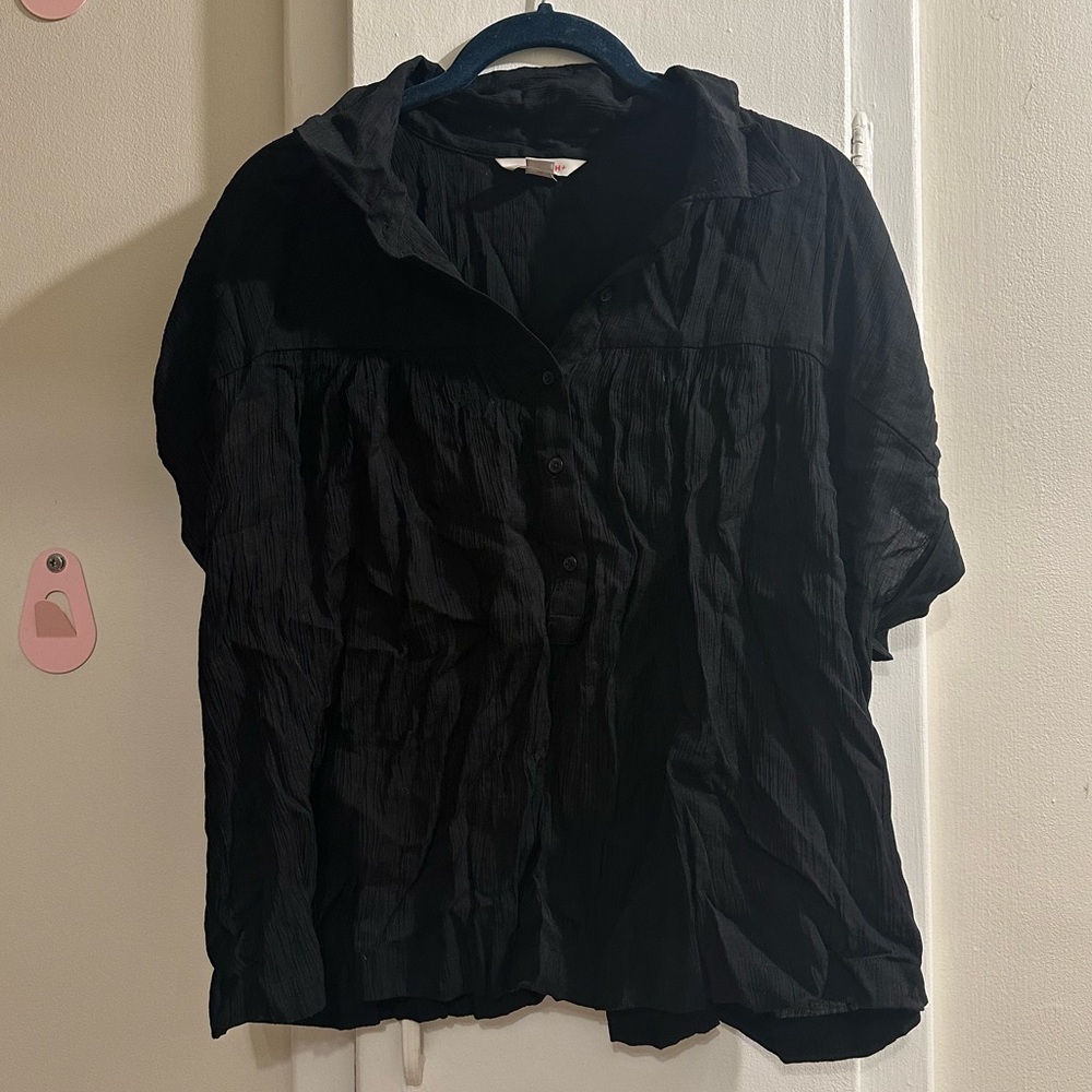 Joe Fresh Black Top Size 1X